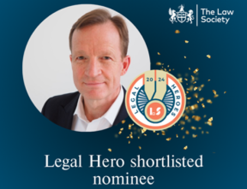 Congratulations to our Chairman for being recognised as a Legal Hero!